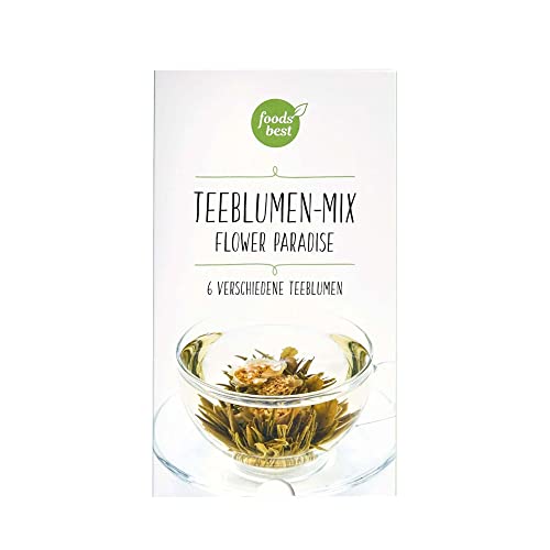 foodsbest® Teeblumen-Mix | 6 verschiedene von Hand gepflückte Teeblumen / Teeblüten | tolles Geschenk nicht nur für Frauen und Teeliebhaber, Größe:1 x 6 Stk. von foodsbest