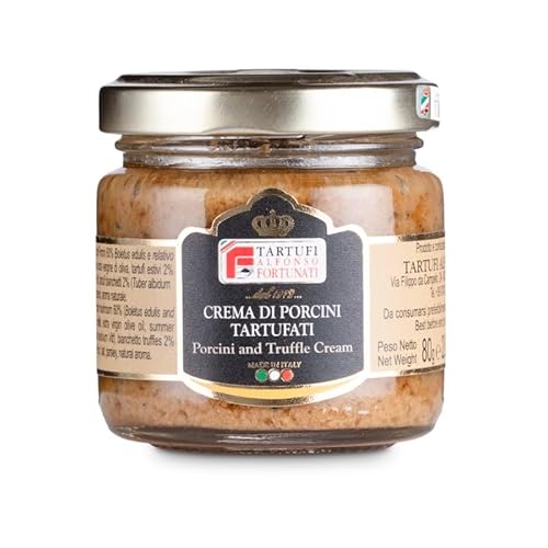 Trüffel-Steincreme mit Sommertrüffel und Trüffel Bianetto 80 Gramm Trüffel-Steincreme mit Sommertrüffel und Trüffel Bianetto 80 Gramm von fortunati stocchi