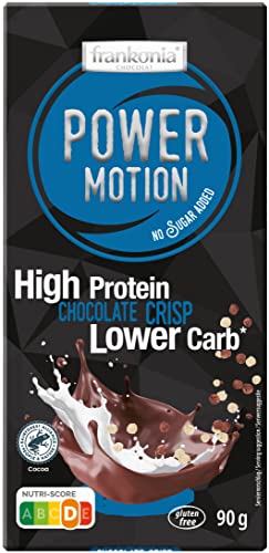 frankonia CHOCOLAT POWER MOTION no sugar added - High Protein Lower Carb Chocolate Crisp, 90 g von frankonia CHOCOLAT