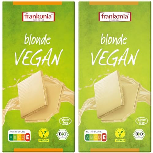 frankonia CHOCOLAT BIO blonde Vegan Tafel, 100g (Packung mit 2) von frankonia CHOCOLAT