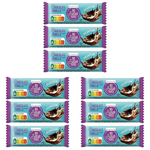 frankonia CHOCOLAT NO SUGAR ADDED Chocolate Vanilla Riegel, Nutri Score A, 9er Pack (3 x 50 g) von frankonia CHOCOLAT