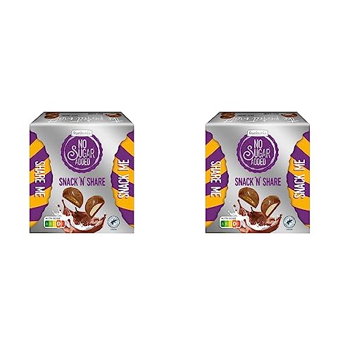 frankonia CHOCOLAT NO SUGAR ADDED Snack 'n' Share Mix Box, 120 g (Packung mit 2) von frankonia CHOCOLAT