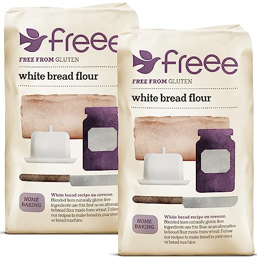 Doves Farm Gluten- und Weizenfreie Weißbrotmehl-Mischung (1 kg) – 2 Stück von freee