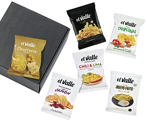 Chips-Geschenkset "Sechs kleine Aufreißer" | 6 Chipstüten in verschiedenen Geschmacksvarianten je 45g von freund