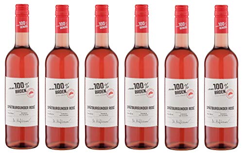 6x 0,75l - "für mich 100% Baden" - Spätburgunder Rosé - Qualitätswein Baden - Deutschland - Rosé-Wein trocken von "für mich 100% Genuss"
