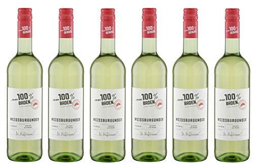 6x 0,75l - "für mich 100% Baden" - Weißburgunder - Qualitätswein Baden - Deutschland - Weißwein trocken von "für mich 100% Genuss"