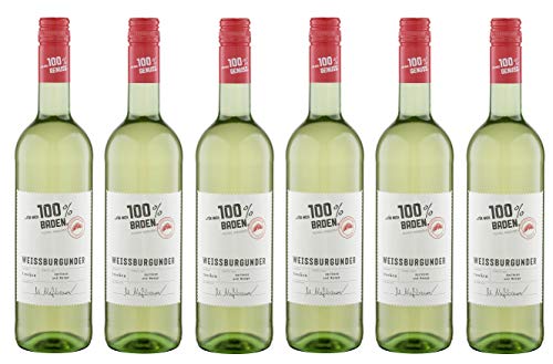 6x 0,75l - 2022er - "für mich 100% Baden" - Weißburgunder - Qualitätswein Baden - Deutschland - Weißwein trocken von "für mich 100%..."