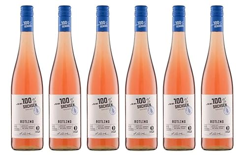 6x 0,75l - 2022er - "für mich 100% Sachsen" - Rotling - Qualitätswein Sachsen - Deutschland - Rosé-Wein halbtrocken 6x 0,75l - 2022er - "für mich 100% Sachsen" - Rotling - Qualitätswein Sachsen - Deutschland - Rosé-Wein halbtrocken von "für mich 100%..."