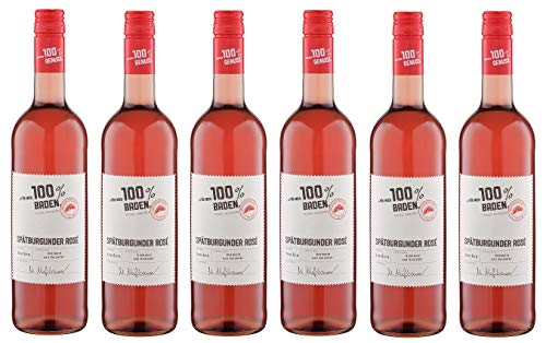 6x 0,75l - 2023er - "für mich 100% Baden" - Spätburgunder Rosé - Qualitätswein Baden - Deutschland - Rosé-Wein trocken von "für mich 100%..."