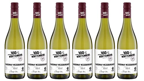 6x 0,75l - 2023er - "für mich 100% Württemberg" - Chardonnay & Weißburgunder - Qualitätswein Württemberg - Deutschland - Weißwein trocken von "für mich 100%..."