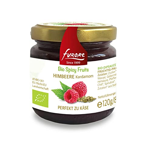 furore BIO Spicy Fruits Himbeere Kardamom Dip Sauce 120g AT-BIO-301 furore BIO Spicy Fruits Himbeere Kardamom Dip Sauce 120g AT-BIO-301 von furore
