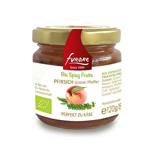 furore BIO Spicy Fruits Pfirsich Grüner Pfeffer Dip Sauce 120g AT-BIO-301 furore BIO Spicy Fruits Pfirsich Grüner Pfeffer Dip Sauce 120g AT-BIO-301 von furore