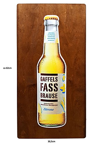Gaffel Bier Kölsch Fass Brause Zitrone - Holz Reklame/Werbetafel mit Beleuchtung cs. 62x30,5cm Gaffel Bier Kölsch Fass Brause Zitrone - Holz Reklame/Werbetafel mit Beleuchtung cs. 62x30,5cm von gaffel