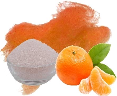 Zuckerwatte Zucker mit Geschmack Apfelsine Orange farbiger Aromazucker 100g für die Zuckerwattemaschine von gaumenshop