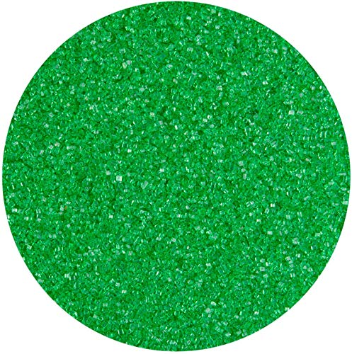 bunter Farb - Zucker Grün - Froschgrün 1kg Dekorzucker Glitzerzucker Streudekor Zuckerwatte von gaumenshop
