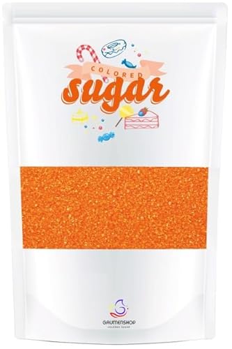 Bunter Zucker Orange 100g Dekorzucker von gaumenshop