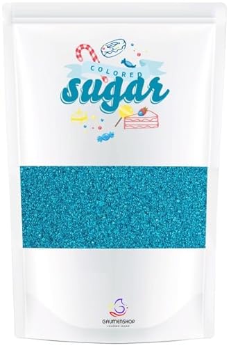 Bunter Zucker Türkis Blau 100g Dekorzucker von gaumenshop