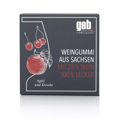geb Sächsischer ElbWeingummi mit 25% Wein - 200g - Apfel & Kirsche geb Sächsischer ElbWeingummi mit 25% Wein - 200g - Apfel & Kirsche von geb . Sächsischer ElbWeingummi