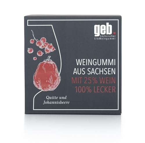 geb Sächsischer ElbWeingummi mit 25% Wein - 200g - Quitte & Johannisbeere von geb . Sächsischer ElbWeingummi