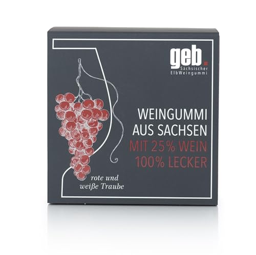 geb Sächsischer ElbWeingummi mit 25% Wein - 200g - Rote & Weiße Traube geb Sächsischer ElbWeingummi mit 25% Wein - 200g - Rote & Weiße Traube von geb . Sächsischer ElbWeingummi