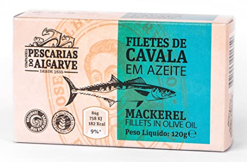 Companhia de Pescarias do Algarve - Makrelenfilets in Olivenöl - 5er Pack (5 x 120 gr) von generic