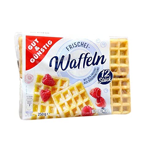Gut & Günstig Frischei Waffeln, 12 Stück, 250g, mit 32% Frischei Gut & Günstig Frischei Waffeln, 12 Stück, 250g, mit 32% Frischei von generic