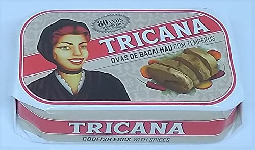 Tricana - Gourmet-Kabeljau Rogen in reinem Olivenöl und Gewürzen - 5er Pack (5 x 120 gr) von Tricana