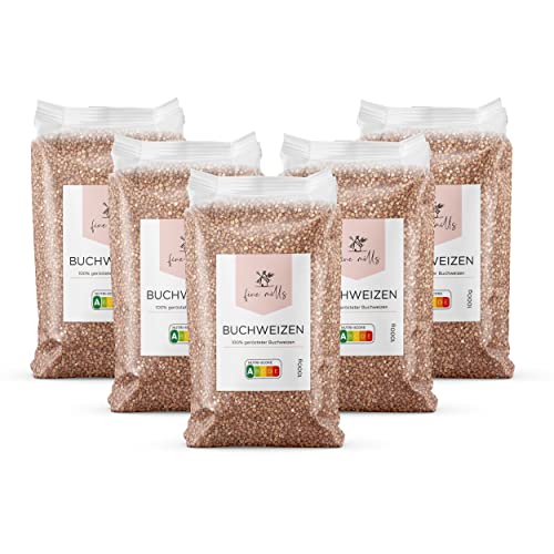 fine mills Buchweizen, schonend gerösteter 100% Buchweizen, 5 x 1000g, ohne GMO, Vegetarisch/Vegan fine mills Buchweizen, schonend gerösteter 100% Buchweizen, 5 x 1000g, ohne GMO, Vegetarisch/Vegan von generic