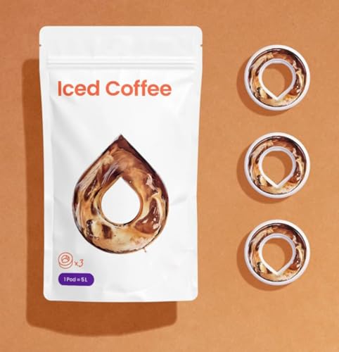 3 x Air Up Pod Original Duft Pods mit Eiskaffee Geschmack, Zubehör für Trinkflasche, aromatisierte Pod, 0 Kalorien, kein Zucker, natürliche Aromen Pads (Eis Kaffee) von generisch