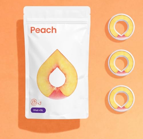 3 x Air Up Pod Original Duft Pods mit Pfirsichgeschmack, Zubehör für Trinkflasche, aromatisierte Pads, 0 Kalorien, kein Zucker (Pfirsich) von generisch
