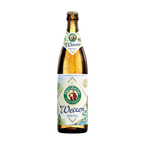 Alpirsbacher Kristallweizen (Mehrweg) (18 Flaschen | auch als 9er, 12er, 18er oder 30er Box), gebraut von Alpirsbacher Klosterbräu von generisch