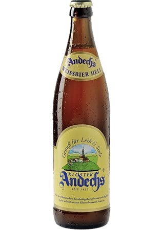 Andechser Weißbier Hell (Mehrweg) (18 Flaschen | auch als 9er, 12er, 18er oder 30er Box), gebraut von Andechser Klosterbrauerei von generisch