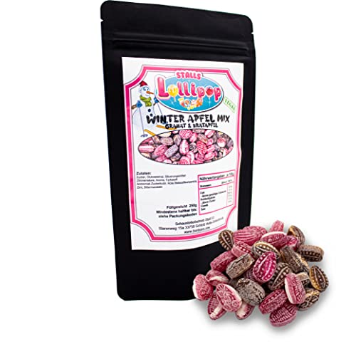 Bonbon Winterliche Äpfel - Eine Mischung aus Granatapfel und Bratapfel 250g von GREAT BRITISH TRADING LIMITED