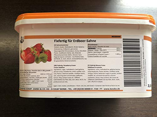 Sahnestand Erdbeere 900 g Kessko Sahnefond Erdbeer-Sahne 0,9 kg von generisch