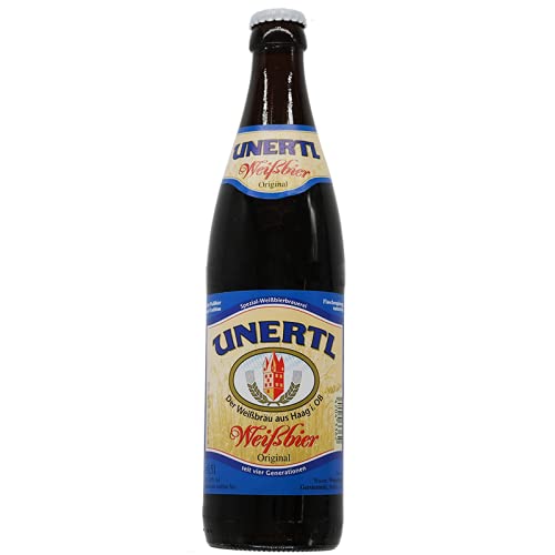 Unertl Weissbier Original (Mehrweg) (12 Flaschen | auch als 9er, 12er, 18er oder 30er Box), gebraut von Unertl Haag von generisch