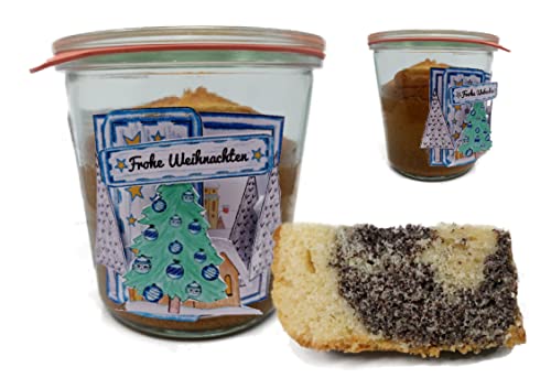Weihnachtlicher Marmorkuchen mit Joghurt & Mohn mit 125g Inhalt von generisch