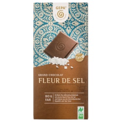 Vollmilchschokolade mit Fleur de Sel Vollmilchschokolade mit Fleur de Sel von gepa