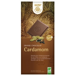 Vollmilchschokolade mit Kardamom Vollmilchschokolade mit Kardamom von gepa