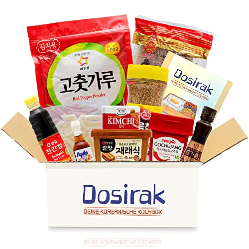 Dosirak Korea Kochbox mit 25 koreanischen Rezepten - Mit Grundzutaten, Videoanleitungen und bebilderten Kochrezepten zum Nachkochen - Besondere Geschenkbox für Kochanfänger und Profis von getDigital