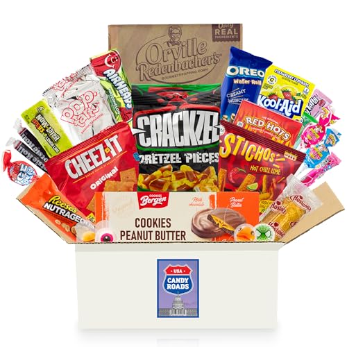 USA Süßigkeiten Box - Zufällige Auswahl aus über 20 amerikanischen Snacks, Candy, Chips & Schokolade - US American Snackbox - Besondere Spezialitäten aus aller Welt von getDigital
