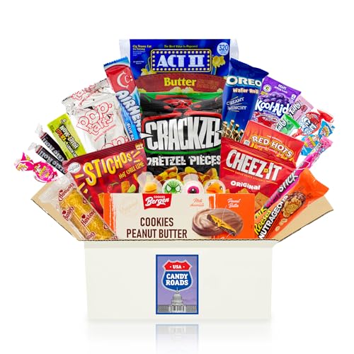 getDigital Candy Roads USA Box - 25 ausgewählte Süßigkeiten, Chips, Schokolade & Snacks aus Amerika - Probierbox mit Spezialitäten aus aller Welt von getDigital
