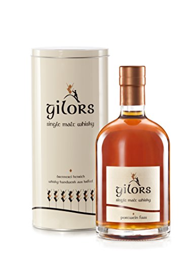 gilors Deutscher Single Malt Whisky - aus Hessen - im Portwein Fass gereift - 42,8% vol - 0,5l von Gilors