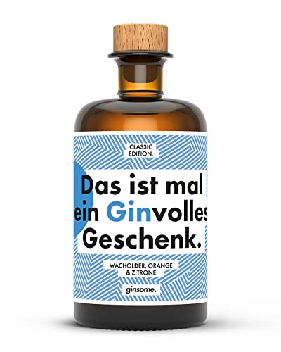 ginsome. Klassischer Gin | Zitrone, Orange und Wacholder | Fruchtig & Sanft im Geschmack | Hochwertiger Gin aus Deutschland | 42% Vol. (1 x 0.5 l) von ginsome