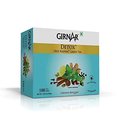 Girnar Detox Green Tea (Desi Kahwa) (100 Teebeutel) von gnr