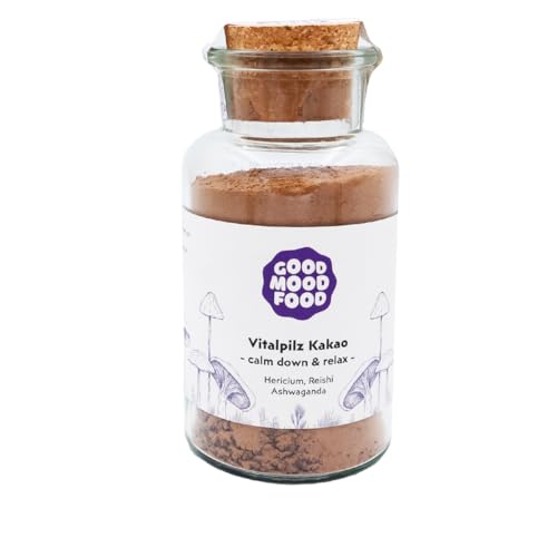 Goodmoodfood Bio Vitalpilz Rohkakao Calm Down & Relax 180g – Nachhaltig & vegan – Entspannung und Genuss von goodmoodfood