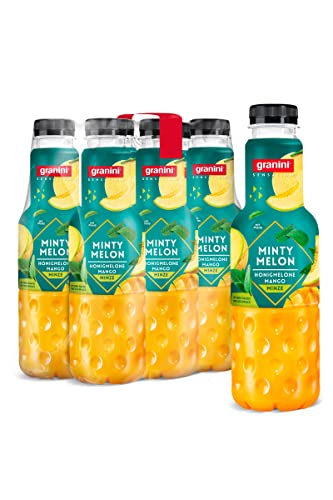 granini Sensation Minty Melon (6 x 0,75l), 30% Frucht, Honigmelone, Mango, Minze, Party-Drink, vegan, laktosefrei, mit Pfand von Granini