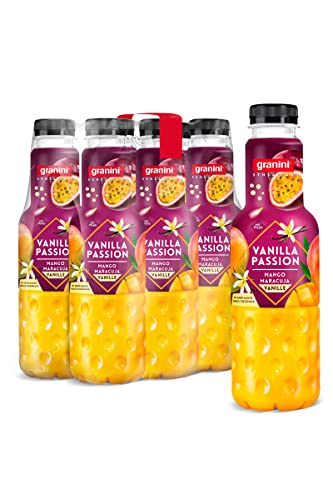 granini Sensation Vanilla Passion (6 x 0,75l), 30% Frucht, Mango, Apfel, Maracuja, Vanille, Party-Drink, vegan, laktosefrei, mit Pfand von Granini