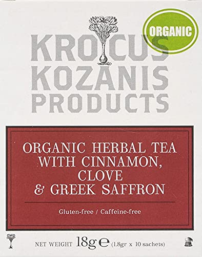 Tee KROCUS KOZANIS 18g Kräutertee (Zimt, Gewürznelke und Safran) von greece_food