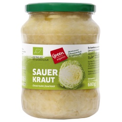 Sauerkraut im Glas von green