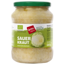 Sauerkraut im Glas von green